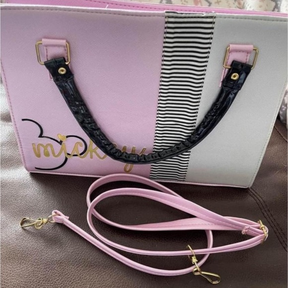 NEW Mickey Disney Pink Purse Bag Arm or Shoulder strap - Picture 3 of 4